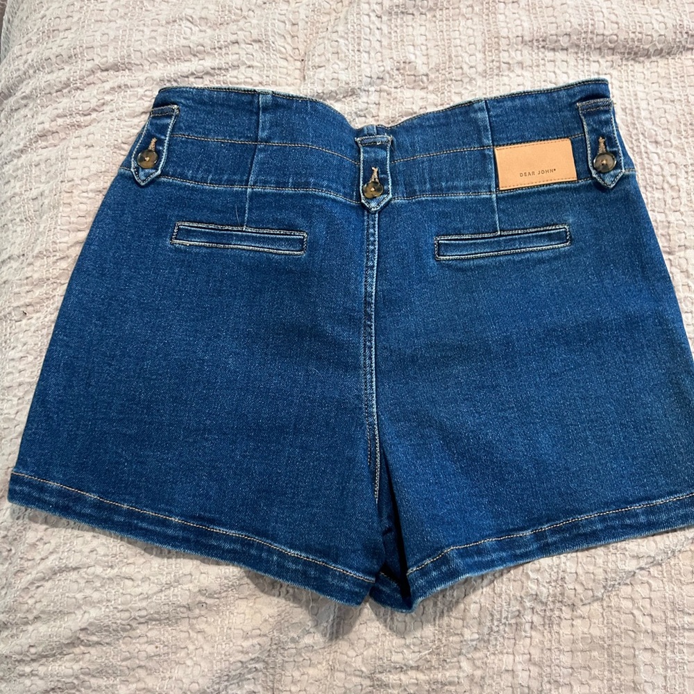 Dear John Dark Blue Jean Shorts - Picture 6 of 7